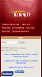 Mobile Screenshot of cimbalovka-radhost.cz